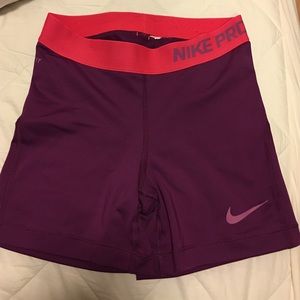 5" Magenta Nike Spandex