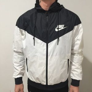 black and white nike jacket mens