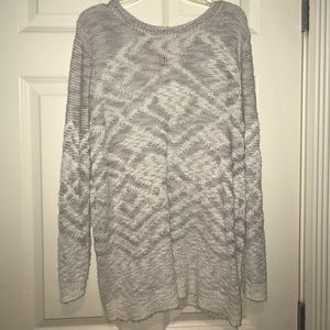 Fair Isle Grey & White Sweater