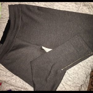Dark gray moto leggings
