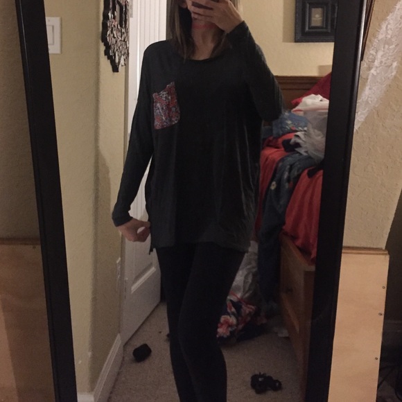 Oversized frocket Abercrombie and fitch tee