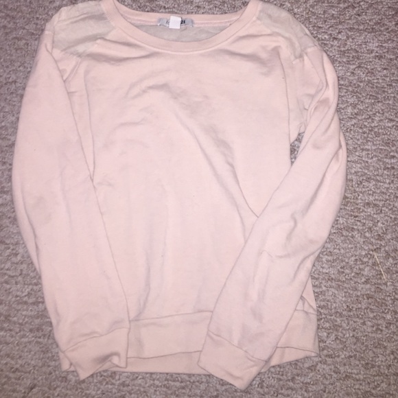 Pale pink forever 21 sweatshirt
