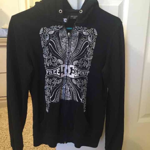 DC women's zip up hoodie Medium