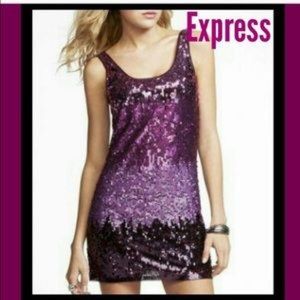 Purple Ombré Sequin Dress 🌚