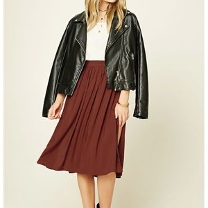Contemporary Brick Midi Skirt