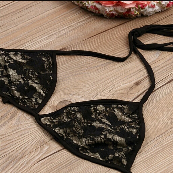 Sexy Black Lace Lingerie Set - Picture 5 of 8