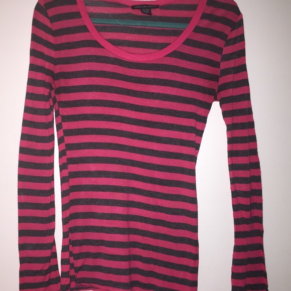 🔥Pink & Gray Long Sleeve Shirt