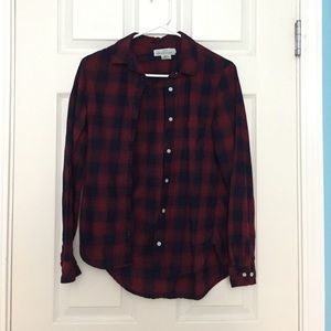 Red and blue flannel