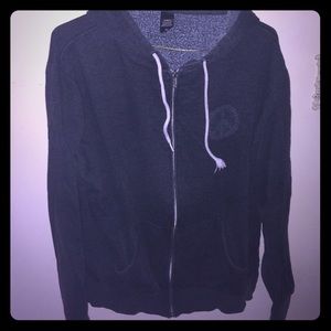 OBEY hooded zip up sweatshirt