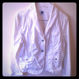 White GAP denim jacket