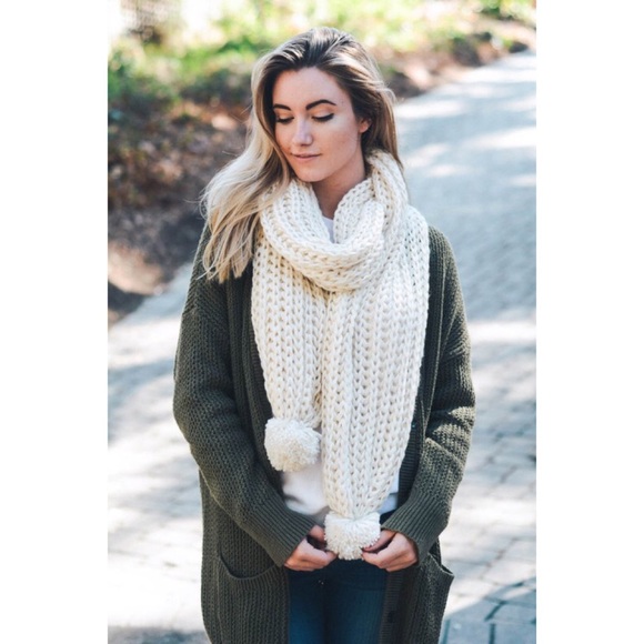 Pom Scarves - Picture 3 of 3