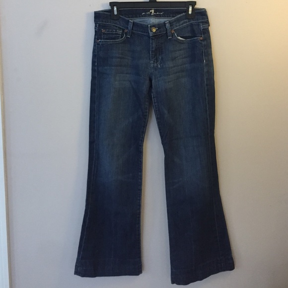 7 for all mankind jeans- wide leg