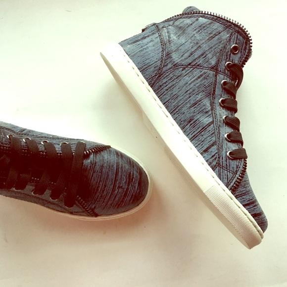 Splendid Shoes - NEW SPLENDID high top fine leather gray sneakers