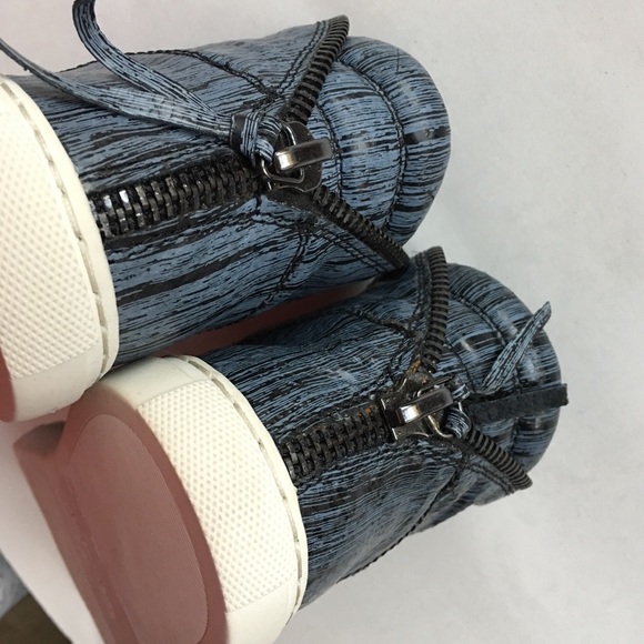 NEW SPLENDID high top fine leather gray sneakers - Picture 2 of 4