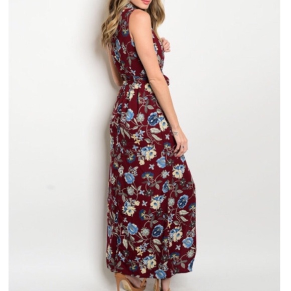 Floral Maxi Romper - Picture 2 of 2