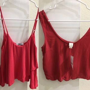Two crop tops red XS