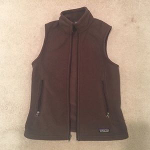 Women's synchilla vest, brown