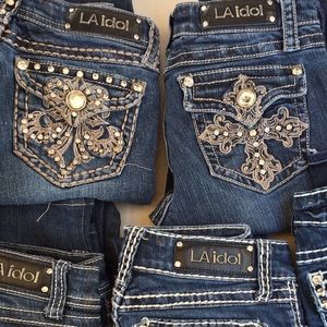 2 pairs of La idol skinny jeans