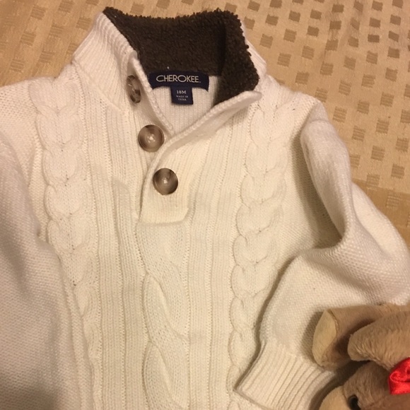Thick cabled sweater