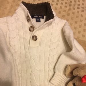 Thick cabled sweater