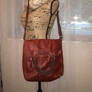 The Sak boho chic leather tote