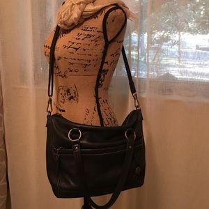 the Sak black leather tote