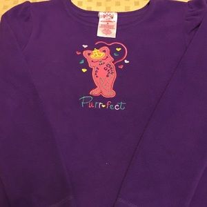 Soft warm Top with kitten