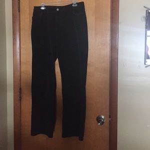 Black corduroy pants