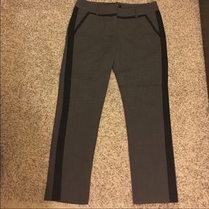 Tuxedo inspired cropped trousers