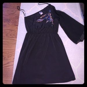 One shoulder mini dress
