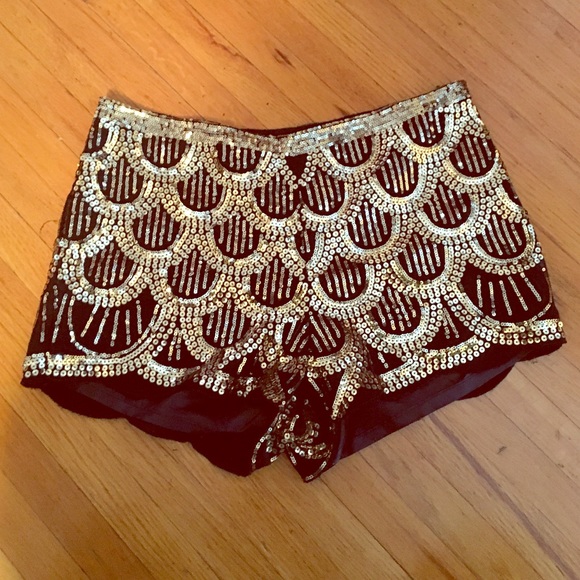 Sequin shorts
