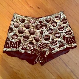 Sequin shorts