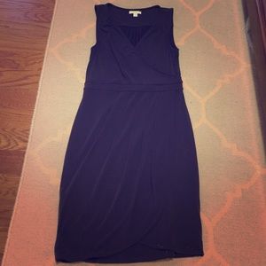 Navy blue sleeveless dress