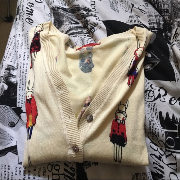 bunny cardigan