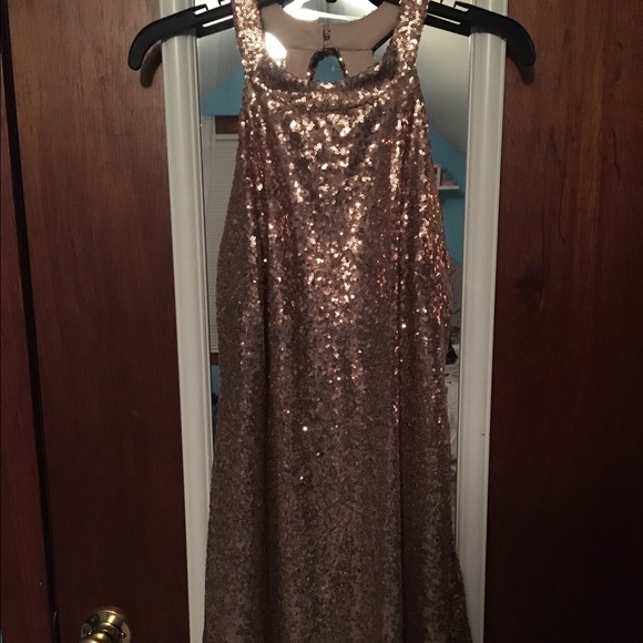 Rose Gold Sequin Dress