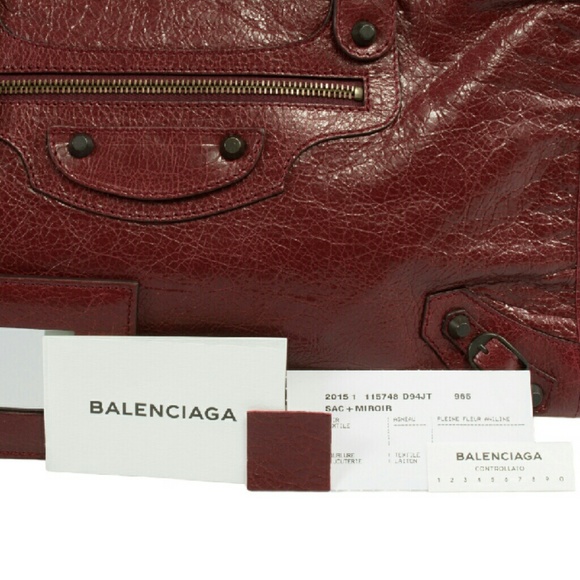 Balenciaga Classic City Leather Bag | Rouge Cerise - Picture 4 of 4