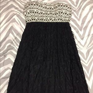 Black and white dress