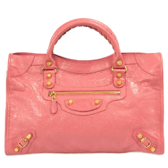 Balenciaga Giant 12 Gold City Leather Bag | Rose