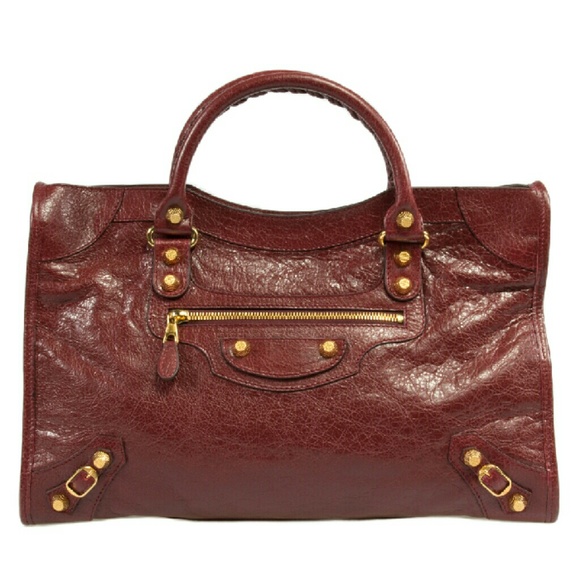 Balenciaga Giant 12 Gold City Leather Bag | Rouge