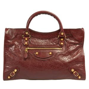 Balenciaga Giant 12 Gold City Leather Bag | Rouge