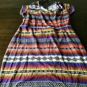 Aztec Print Dress