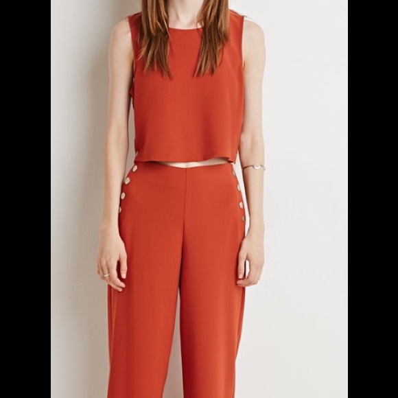 Forever 21 Tops - Rust colored culotte set. Forever 21.