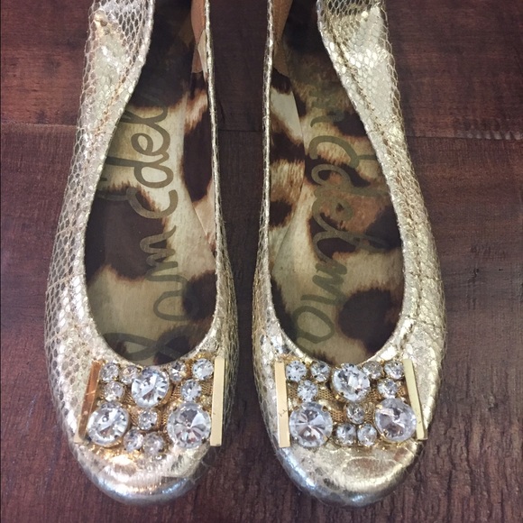 Sam Edelman Gold ballet flats