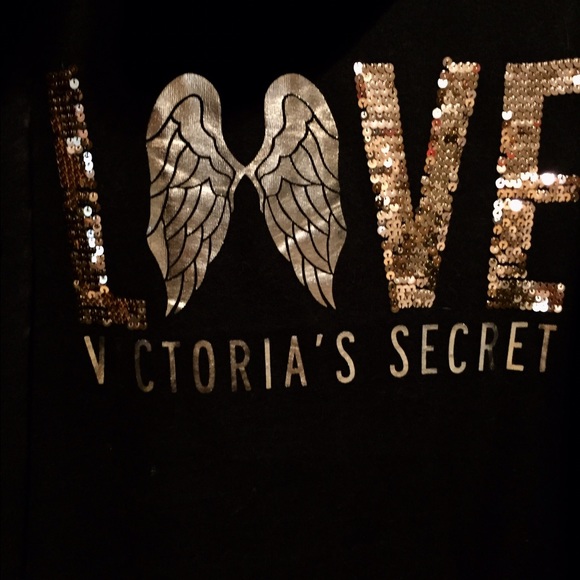 victoria's secret sequined zip hoodie