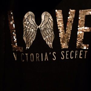 victoria's secret sequined zip hoodie
