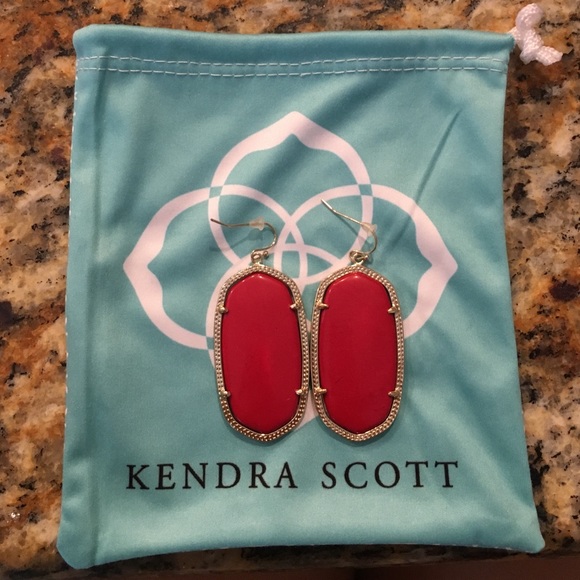 Kendra Scott Red Earrings