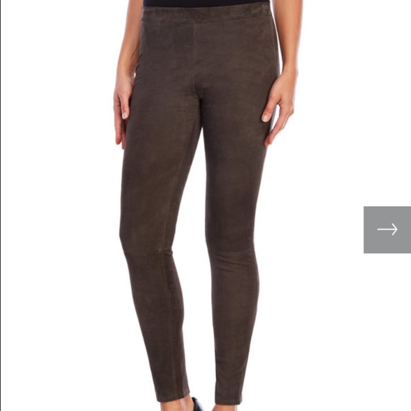 J Brand Edita Suede Leggings, Brown