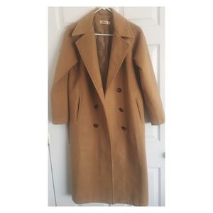 Double Breasted Camel Coat