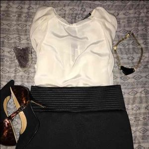 Zara Woman Studio Ivory Blouse