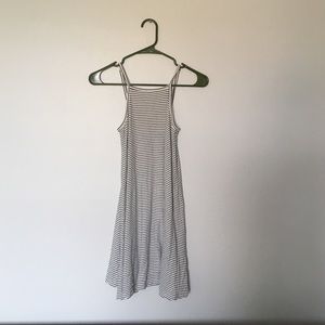 High neck mini dress